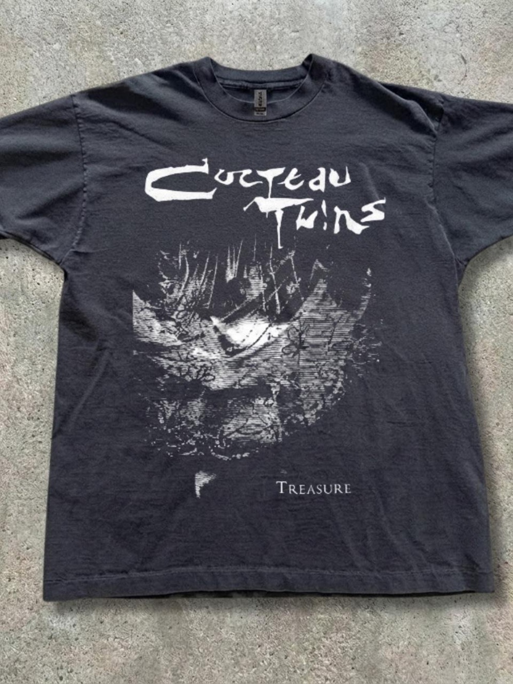 Black Graphic Band T-Shirt - Treasure Print